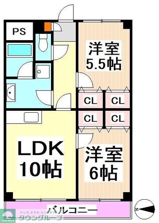 アルパイン松原の物件間取画像